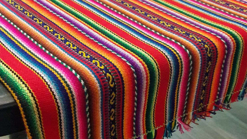 andean table runner, peruvian, cusco, caminos de mesa andinos. South America