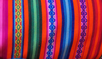 orange, mandarin orange, andean fabric, aguayo, tela andina, naranja, por metro, by the yard, peruvian fabric