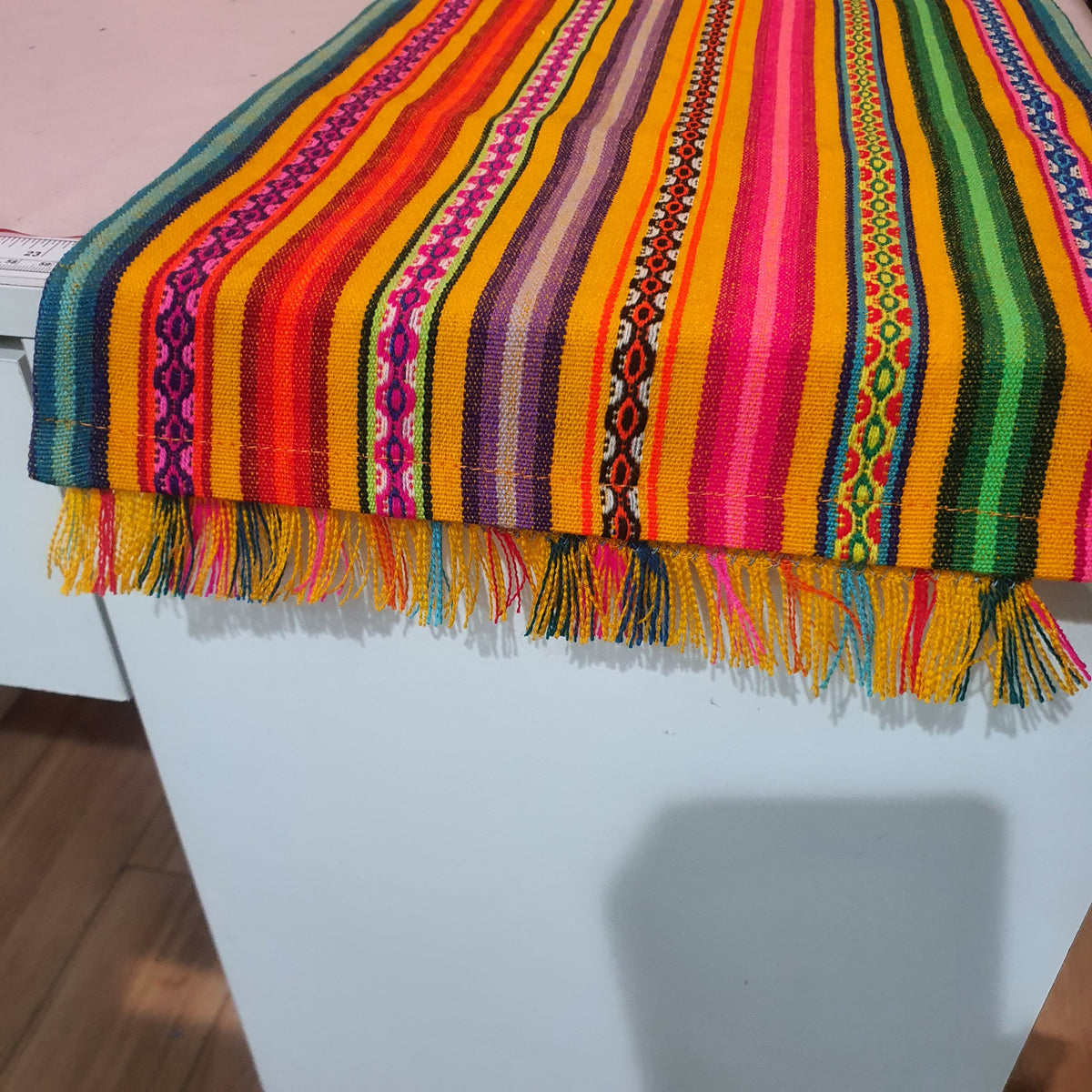 fringed table runner