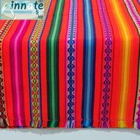 mandarin table runner, orange, Cusco, Peru, decor, Aguayo, South America, camino de mesa color mandarina