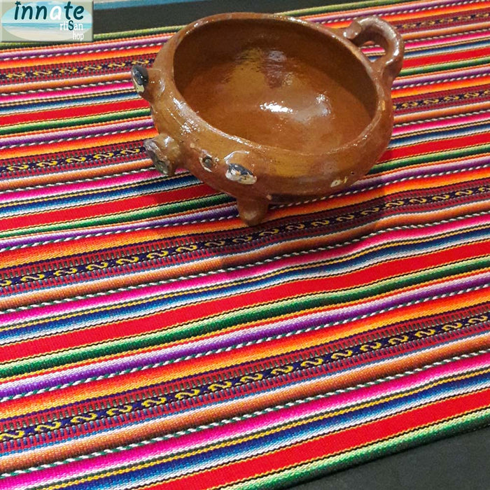 table runner, tablecloth, manteles, caminos de mesa, peruanos, andinos, sud america, south america, red, aguayo, andean table runners, cusco, south america table runners, decor, rubi red, custom sizes