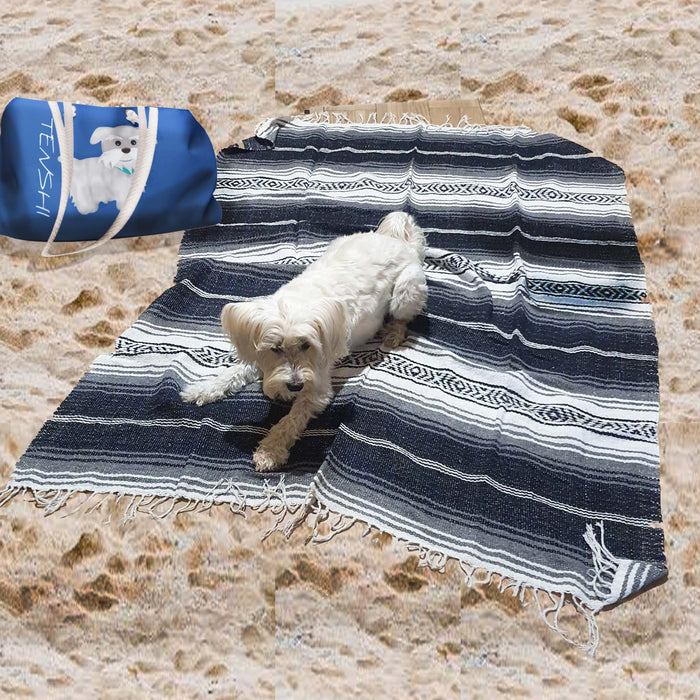 Baja blanket, Mexican, yoga, woven, artisan, beach, concert, festival, surfer