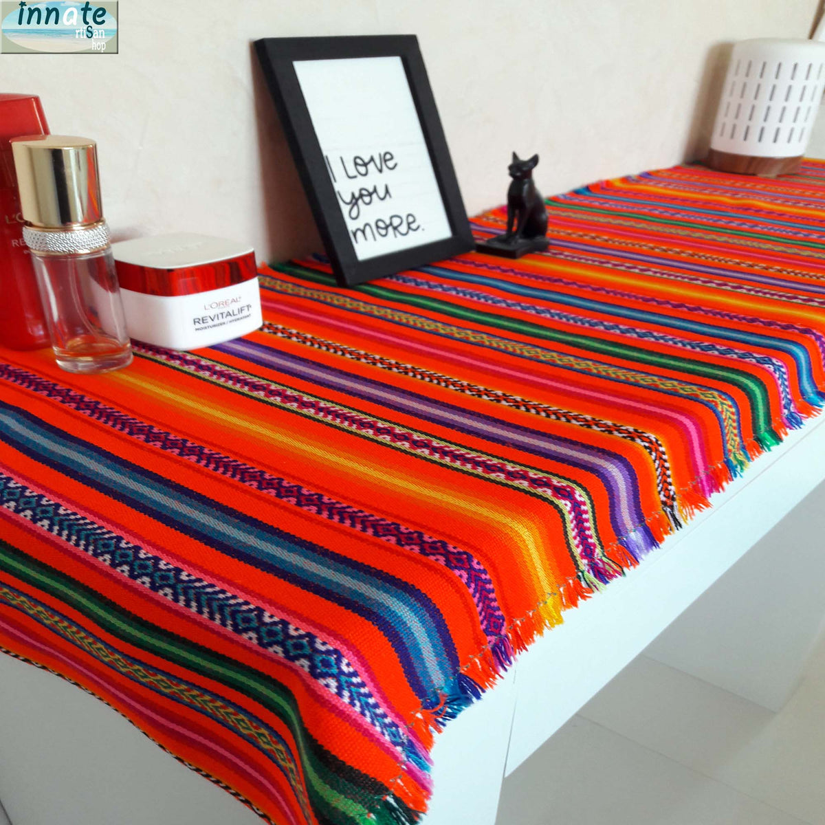 Dresser table runners, nightstands, ethnic, small runners, dresser surface, dresser tablecloth, nightstand tablecloths, mini tablecloth, entryway table runners, credenza tablecloths, Andean, custom made, narrow