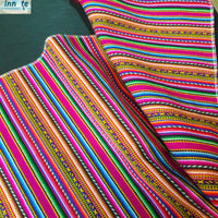 magenta, dark fuchsia, dark pink, table runner, andean, Peru, south america, artisan, striped, fringes