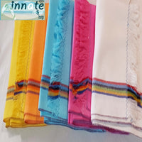 fiesta, table runners, jerga, rustic, vivid colors, yellow, turquoise, orange, fuchsia, pink, hot pink, caminos de mesa de jerga, rusticos, Mexican jerga fabric