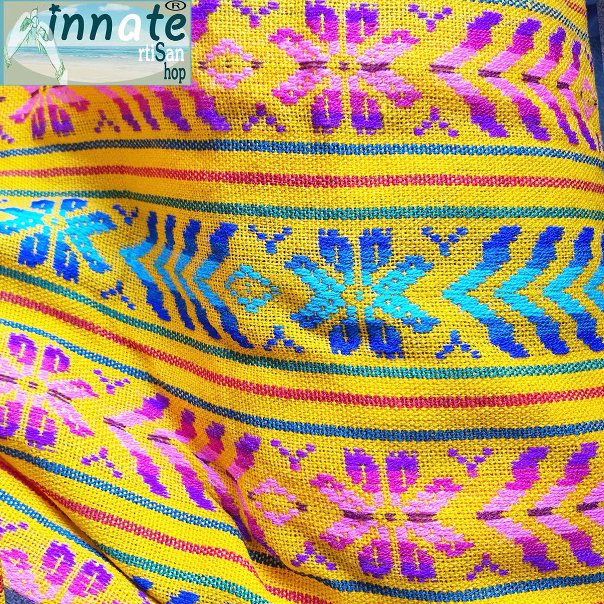 Mexican fabric, by the yard, cambaya, los angeles, california, texas, virginia, marigold fabric, loom made