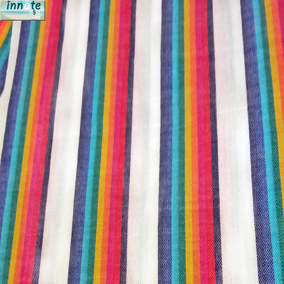 Mexican wedding, napkins, woven fabric, white, rainbow