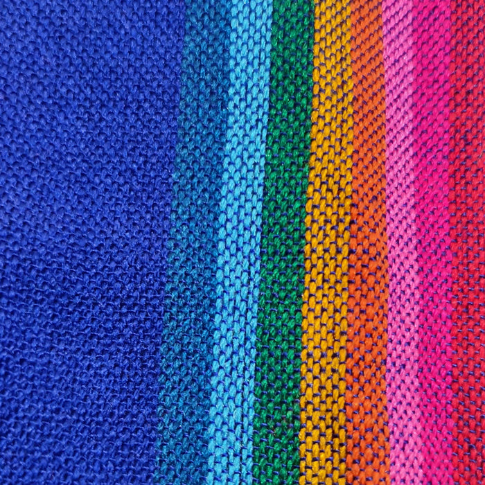 Fabric Royal blue, Mexican, woven, cambaya, by the yard