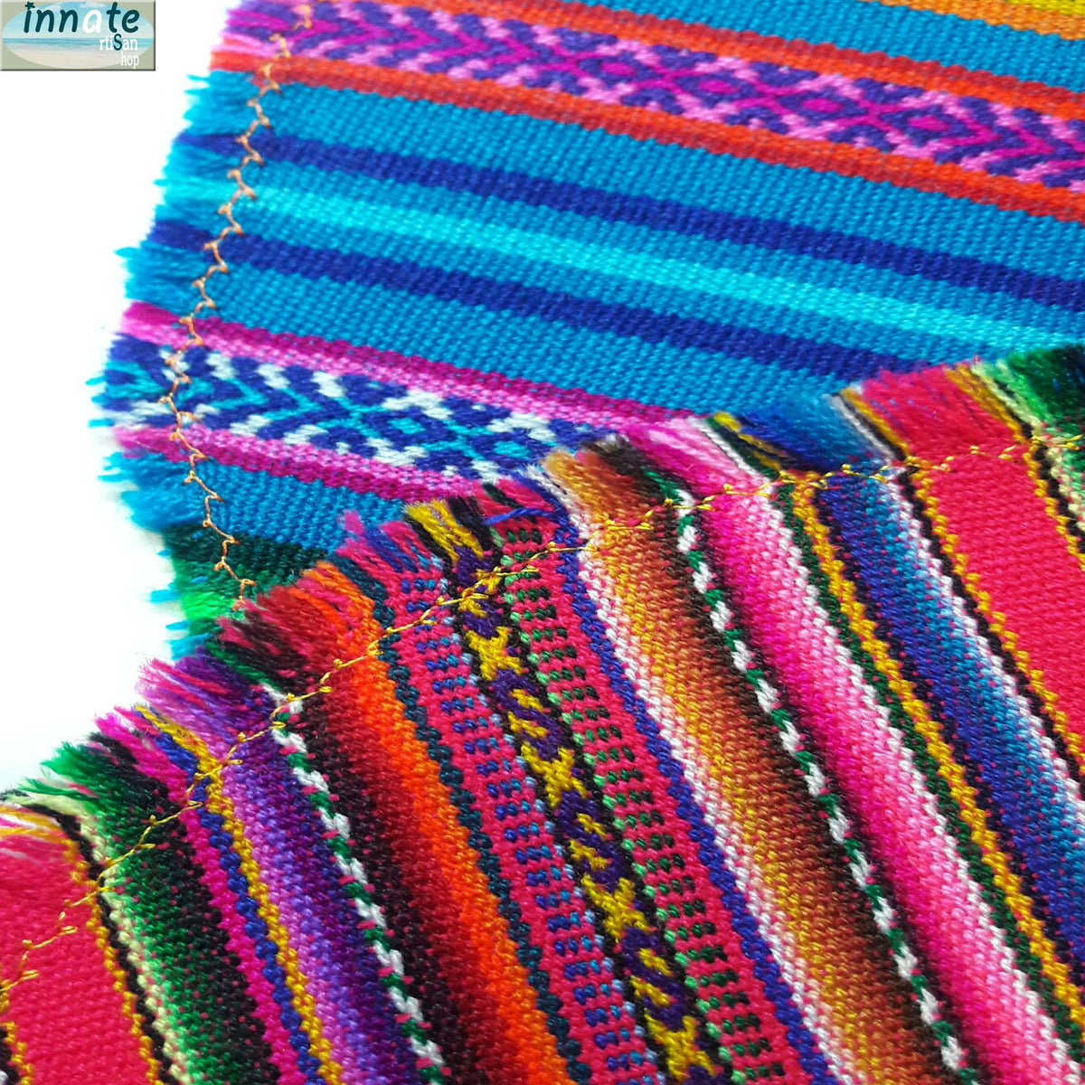 Round Placemats Andean sets, ethnic, Peruvian, Peru, Inca, aguayo - Innate Artisan Shop