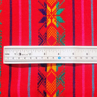 tela mexicana, por yarda, por metro, roja,  cambaya, tejida, mantel, reboso, rebozo, mexican fabrics, by the yard