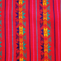 Mexican 9ft table runners, woven, ethnic, artisan, red, fuchsia, mango, yellow, purple, morado, red