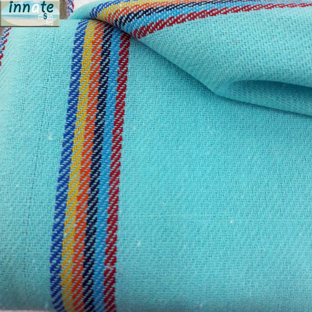 orange napkins, rustic napkins, jerga, Mexican napkins, turquoise napkins