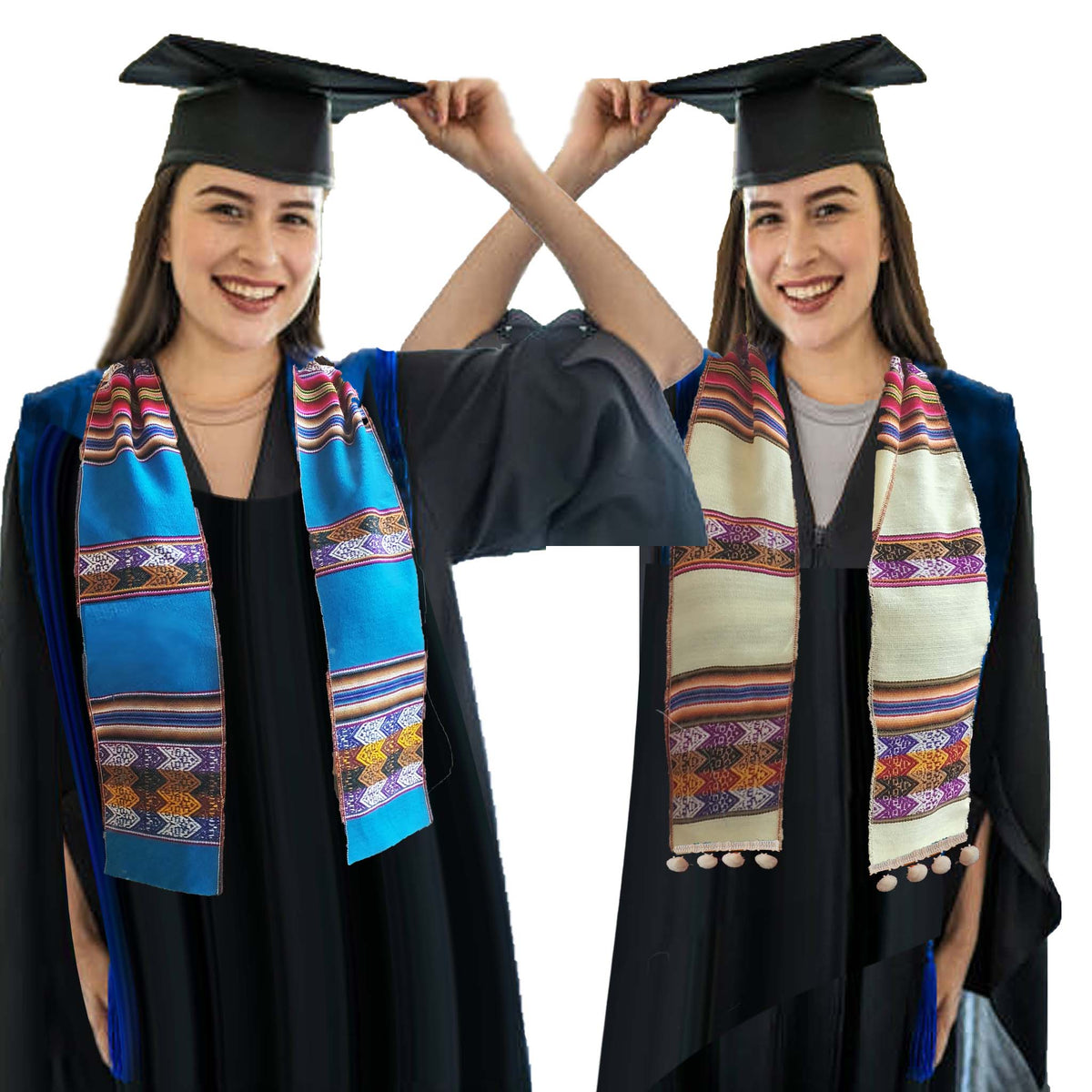 south america, graduation stole, andean stole, graduation, Aguayo stole, estola de graduado, estola para graduacion, Latino, hispano, Sud America