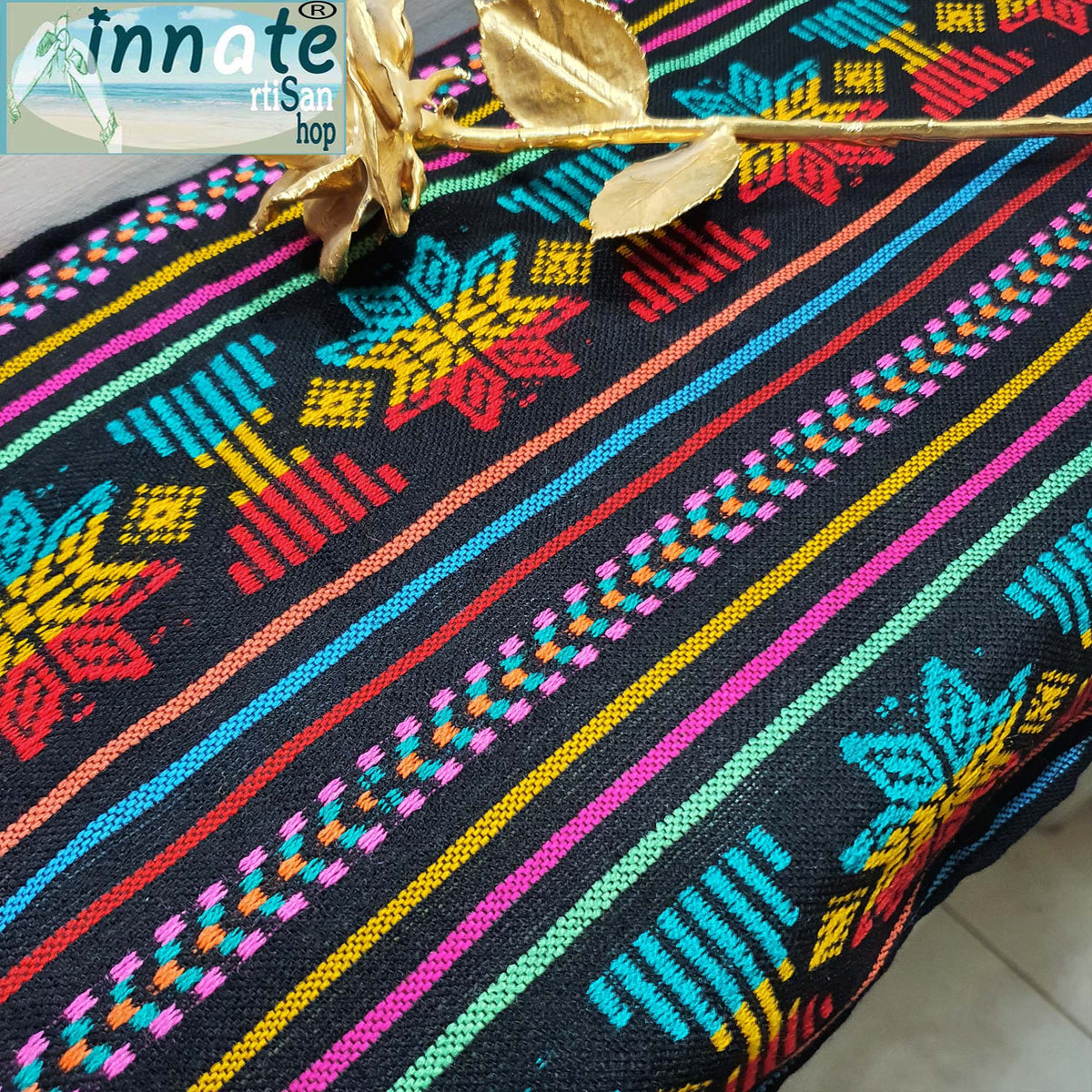 fabric, black, Mexican, by the yard, cambaya, negra