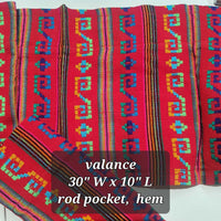 overstock, valance, Mexican curtains, sale, special,  ofertas, cortinas, Mexicanas, woven, cambaya, en especial, on sale, Mexican valance