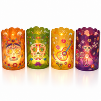 Lampshade día de muertos set 4