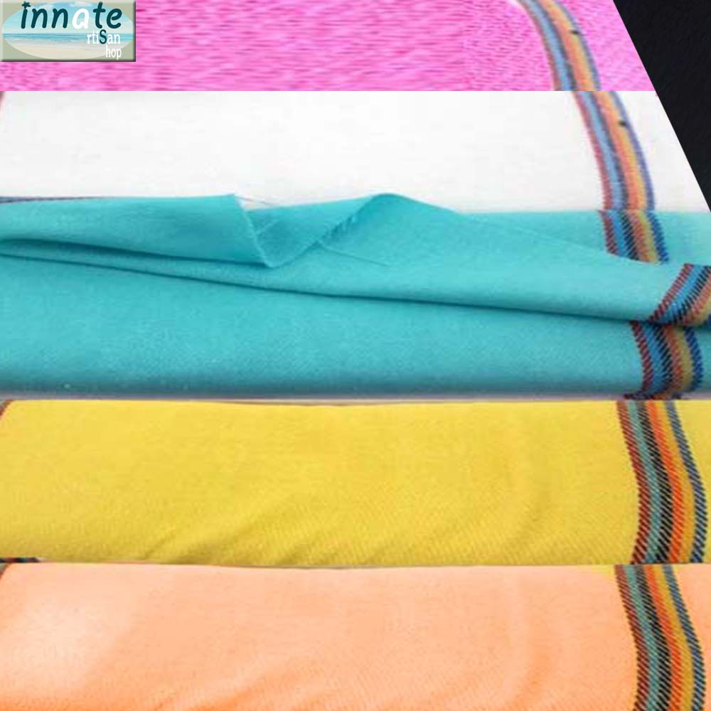 jerga, by the yard, Mexican jerga, colored jerga, rustic Mexican fabric, yellow, orange, pink, turquoise, white, kitchen jerga