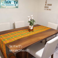 ofrenda table runner, ofrenda tablecloth, mantel para altar, dia de muertos, altar difunto, day of dead table runner, cempasuchil, Mexican table runner