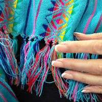 Mexican reboseo, all season scarf, woven