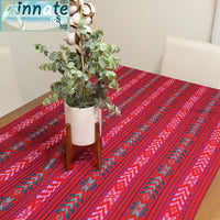 Mexican table runner, loom made, red, rubi red table runner, xmas table decor, floral table runner, innate artisan shop products