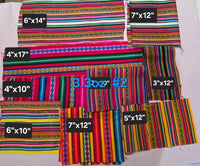 Remnants Andean fabric, by weight, Aguayo fabric, cuts