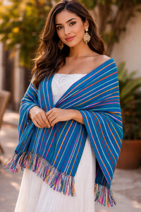 Mexican reboseo, all season scarf, woven