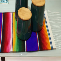 mini sarape, zarape chico, small serape, serape table runner, artisan, authentic, Mexican