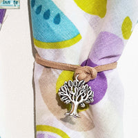 nature napkin holder, tree napkin holder, charm, tree, pewter, dinner napkins