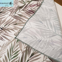 cloth napkins, nature print, bamboo print, with napkin holders
